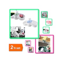Buççin Online Mağaza Pratik Kullanım İçin Sünger Hazneli Sabunluk + Vantuzlu Katı Sabunluk 7h8ı9j Plastik Çok Renkli