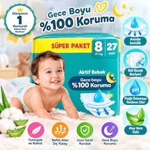 Prima Aktif Bebek Süper Paket Bebek Bezi 8 Beden 27 Adet