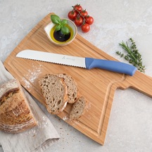 Aryıldız Rexa Tırtıklı Ekmek Bıçak Mavi 19 Cm Renkli