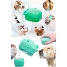 Hazneli Kedi Ve Köpek Yıkama Fırçası Silikon