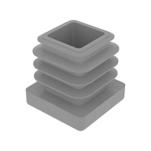 Cateksss 20x20 Mm Profil İçin Kademeli İçe Geçme Profil Tapası, Profil Kapak, Profil Tapa Gri Ral7035 - 38 Li Paket