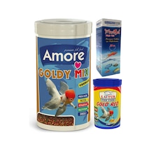 Goldy Mix ve Red Granules 1100ml Japon Balık Yemi ve Vitamini