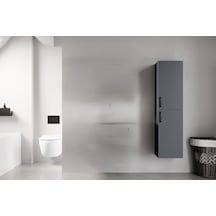 Denko Paris 35 Cm Antrasit Banyo Boy Dolabı