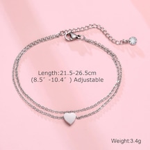 Mprainbow Paslanmaz Çelik Erkek Halhal - Çift Zincirli Erkek Bilekliği, Hediye Seçeneğimavi Çinko Kaplama Mavi Çinko Kaplama