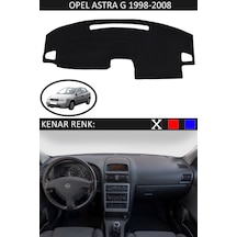 808 Group Opel Astra G 1998-2008 İçin Uygun Torpido Koruma Halısı Siyah Kenar Renk Siyah