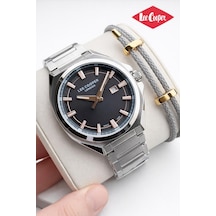 Lee Cooper Nişan Ve Damatlara Özel Bileklik Hediyeli 2 Yıl Garantili Erkek Kol Saati Elc.08271.360 Gümüş