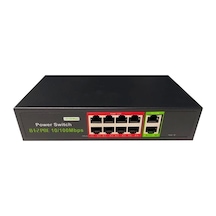 Uranıum Poe-8002-96w 8 Port 10/100 + 2 Port 10/100 Rj45 Uplınk Watch-dog Poe Swıtch Realtek Chıpset