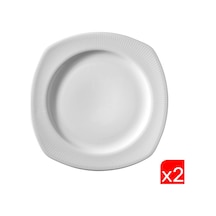 Kütahya Porselen Çisil Servis Tabağı 23,5cm Csl24du00 2 Li Krem