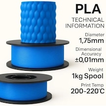 Pla+ Filament 1.75mm 1 Kg - Mavi