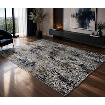 Safir Dmr Halıcılık Gri Modern Kaymaz Taban Çocuk Odası Salon Hol, Koridor Mutfak Yıkanabilir Jel Kesme Yolluk Halı