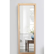 Duvar Ahşap Hol Antre Boy Ayna 130x45 CM Ahşap
