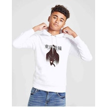 Tshirthane Anime Tokyo Ghoul Anteiku Baskılı Unisex Çocuk Kapüşonlu Sweat (534736400) Beyaz