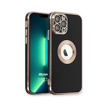 Apple İphone 13 Pro İçin Kılıf Flash Stamp Siyah İphone 13 Pro İle Uyumlu Kılıf - Siyah