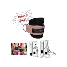 Pembe Renkli Ankle Straps Bilek Ağırlık Kemeri Ve Cable Kickback Aparatı Açık Kırmızı