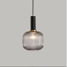 Rsylight Rustik Dekoratif Metal Modern Eskitme Opal Beyaz Camlı Tekli Avize Siyah