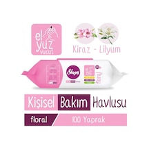 Floral Kişisel Bakım Havlusu 100 Yaprak 1000'li Set