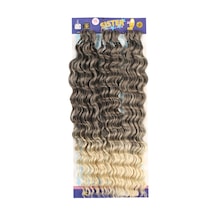 Sister Afro Dalgası Saç - Kahve / Platin Ombreli 4-613