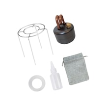 Suntek Spirit Burner Küçük Hafif Alkol Fırını Ev Gümüş