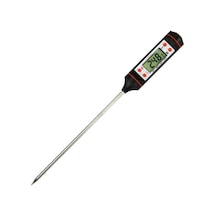 Dijital Mutfak Termometresi Dijital Termometre Gıda Termometresi, Paslanmaz Çelik Prob, Hızlı Ve Hassas Okuma İle Ölçüm, Et, Tavuk, Balık, Fırın, Barbekü, Mutfak Yemek Pişirme, Lcd Ekranlı Ahşap
