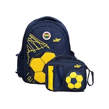 Fenerbahçe Erkek Çocuk İlkokul Çantası Ve Beslenme Çantası Seti Futbol Topu Şekilli Sarı - Lacivert - Setfb26784b Çok Renkli