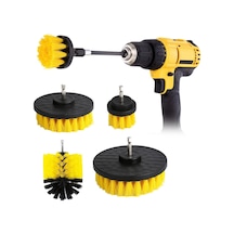 4'lü Fırça Aparatı Şarj Edilebilir Temizleme Fırçası Seti