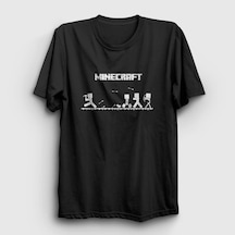 Presmono Unisex Arrows Minecraft T-shirt Siyah
