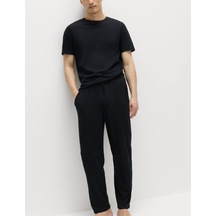 Marks & Spencer Saf Pamuklu 2'li Pijama Altı Seti T07000500 Gri