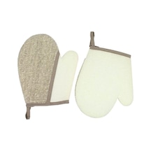 Lifli Eldiven Kese 18 Cm X 22 Cm Açık Gri