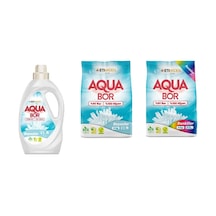 Aquabor Doğal Mineralli Sıvı Beyaz + 4 Kg Beyaz + 4 Kg Renkliler 3 Lü Set