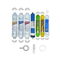 Pemax Water Kapalı Kasa Su Arıtma Cihazlarına Uygun Eco 7li Vontron Mebran Alkali+mineral+tatlandırıcı Set
