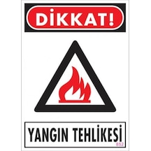 Uyarı Levhası Yangın Tehlikesi "852"