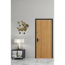 Altın Kelebek Anahtar Askısı Ve 2 Kelebek Anahtarlık Altın Altın Kelebek Anahtar Askısı Ve 2 Kelebek Anahtarlık Altın