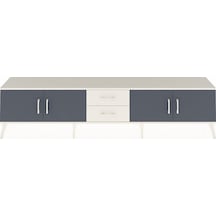 Arges Tv Ünitesi 2 Raflı 2 Çekmeceli 4 Kapaklı 220x30x51 Aytaşı-antrasit/aytaşı Antrasıt/aytası - Aytası