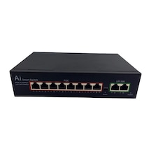 Ai Smart 1010B Poe8 8 Port 10/100mbps 120W Poe Switch 2 Uplink - 8 Port Poe Switch