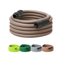 Colors Bahçe Hortumu, Döner Kavrama, 1,7 Cm X 50', İçme Suyuna Dayanıklı, Kahverengi Malç - Hfzc550brs