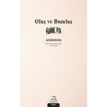 Oluş Ve Bozuluş / Aristoteles (Aristo) 9786059460828