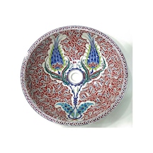 Can Seramik - El Dekoru Iznik Çini Lavabo