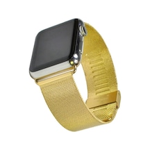 Ally Apple Watch 7-8 41mm 6-5-4 40mm Kayış Kordon Milano Metal Klasik Kopça 3-2-1 38mm- 5775 Renk: Gold