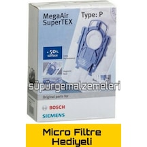 Bosch Uyumlu Bsg 82213 Ergomaxx 4 Adet Toz Torbası - Micro Filtre