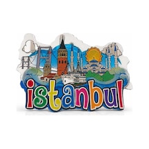 İstanbul Temalı Ahşap Buzdolapı Süsü Magnet Alk5940