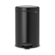Brabantia Newıcon Matt Black Pedallı Çöp Kutusu 12L Siyah