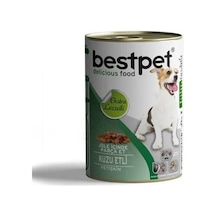 Bestpet Jöle İçinde Parça Kuzu Etli Konserve Yetişkin Köpek Maması 415 G