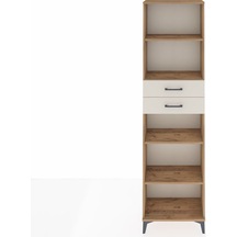 Arges Dolap 4 Raflı 2 Çekmeceli 60x30x221 Çam-aytaşı Çam