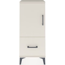 Arges Komodin 2 Raflı Tek Çekmeceli Tek Kapaklı 44x30x106 Aytaşı-aytaşı Aytası