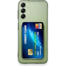 Newface Samsung Galaxy A16 5g Kılıf Kart Şeffaf Silikon - Şeffaf