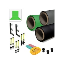 Gdx Sabit Kağıt Sonsuz 3'lü Fon Perde 2.70x11 Metre Ggb
