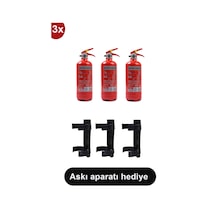 Yangın Tüpü Söndürücü Askısı Plastik 3 adet , 1 kg 3 Adet Araç Tü
