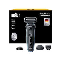Braun Series 5 Erkek Elektrikli Tıraş Makinesi, Easyclick Sakal Düzeltme Ataşmanlı Elektrikli Tıraş Makinesi, Şarj İstasyonu, Easyclean Tıraş Makinesi, Kuru Tıraş Makinesi, Su Geçirmez, Almanya'da Üretilmiştir, 51-m4500cs, Nane Yeşili