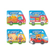 Çıkartmalı Çevremizdeki Araçlar 4'Lü Set