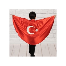 Türk Bayraklı Pelerin 8-12 Yaş Diğer